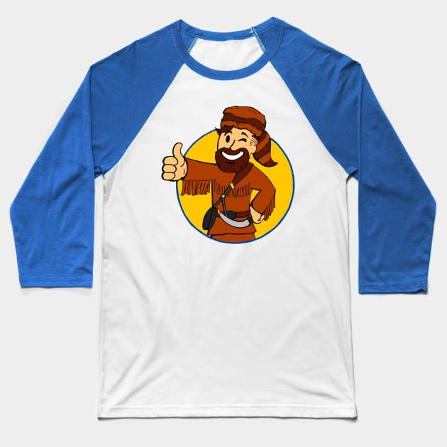 Mountaineer Vault Boy Baseball T-Shirt by Ferrell